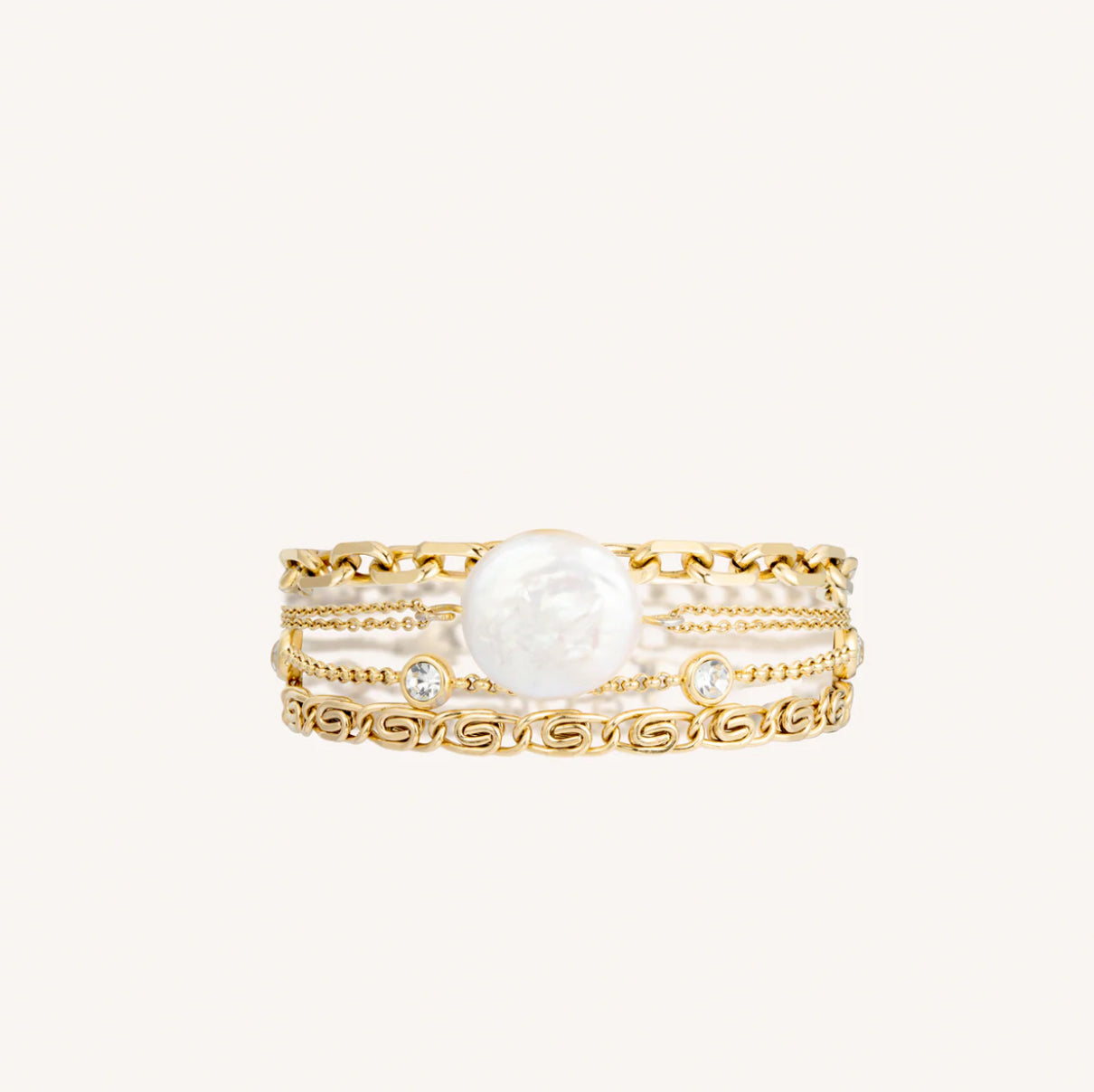 Salt + Gold Stacking Set