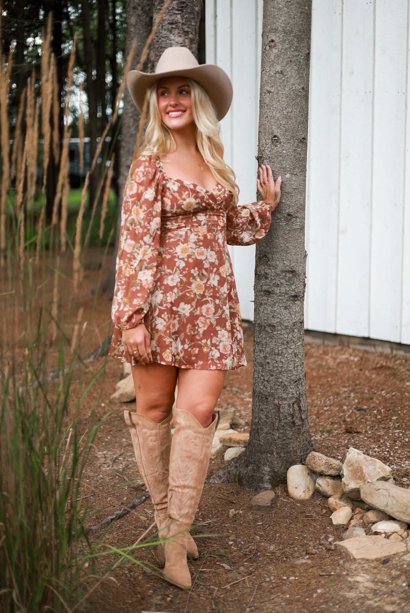 Cinnamon Rose Mini Dress