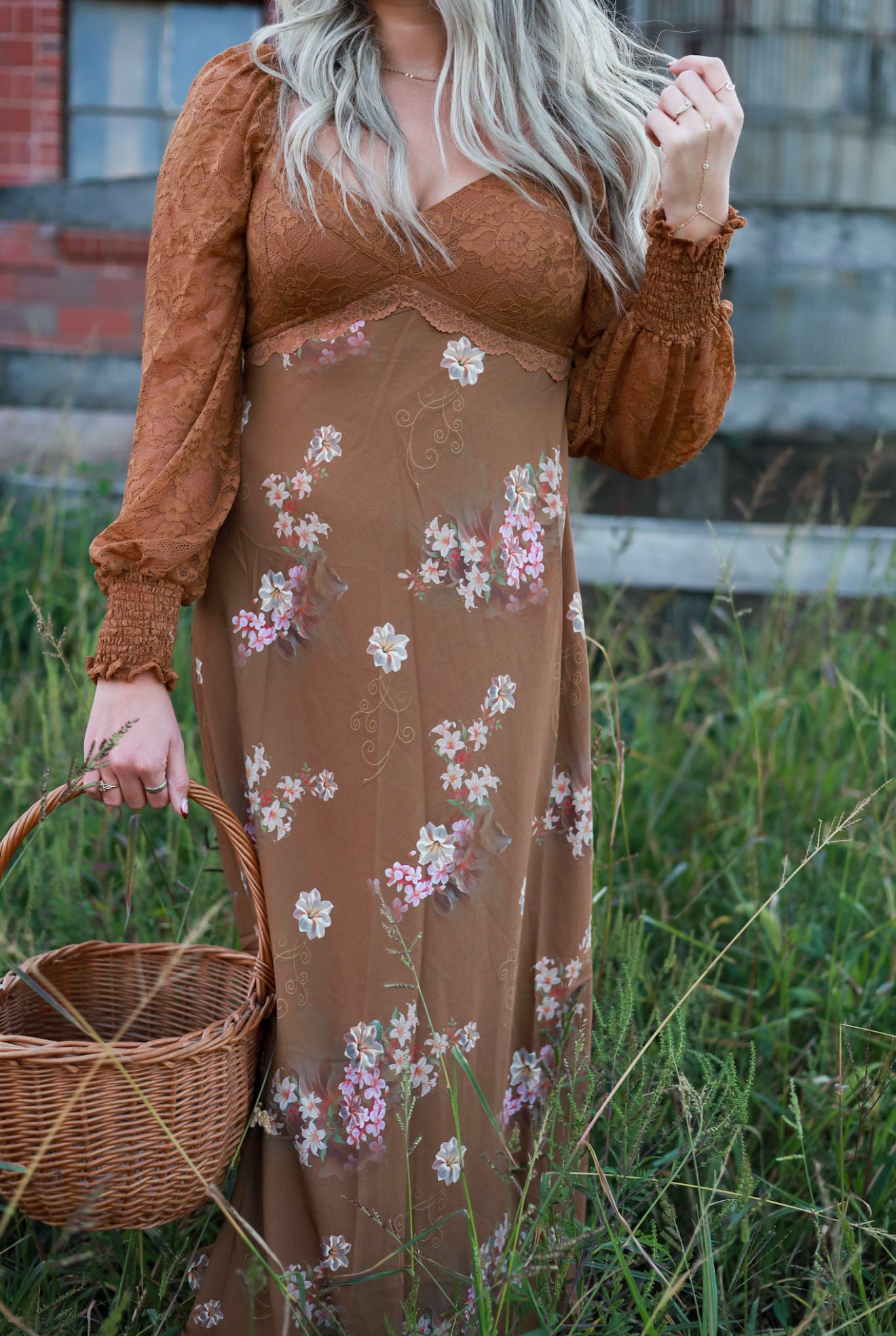 Gingercream Lace Maxi Dress