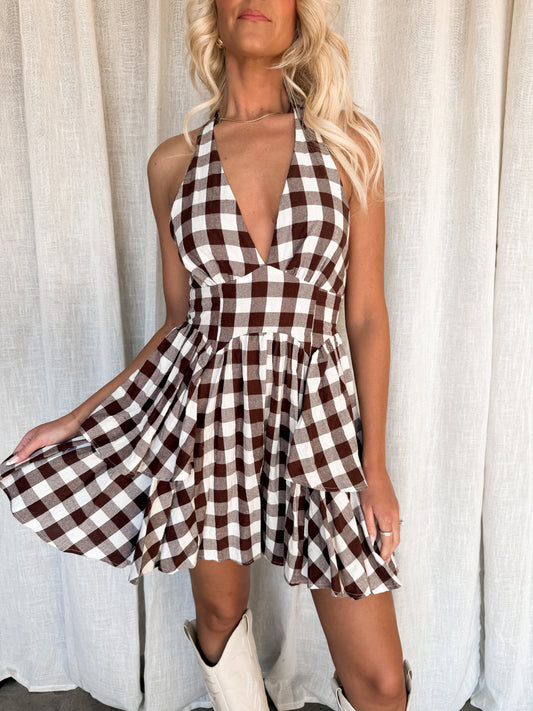 Hazelwood Romper - Brown
