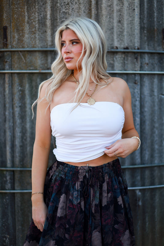 Seamless Tube Top - White