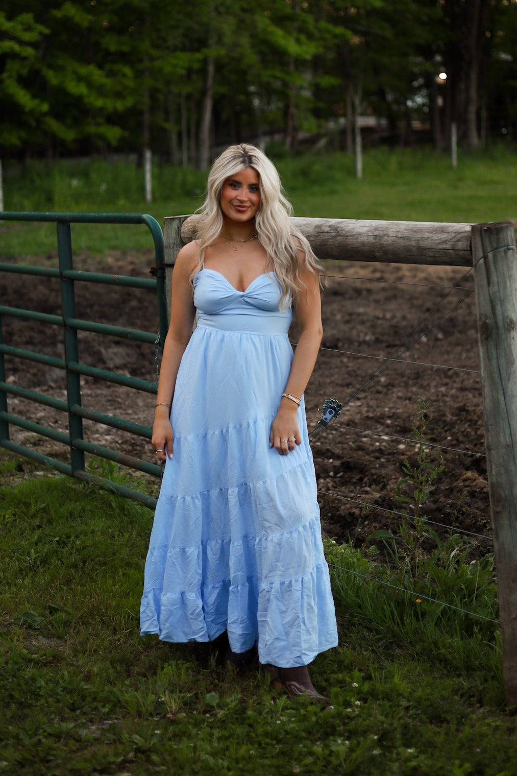 blue and ivory dress Marlowe categorydescription-Dresses Size:BABY-3-6 Months-FAMILY Plus Size Dresses, Gowns Ideal for costumed weddings