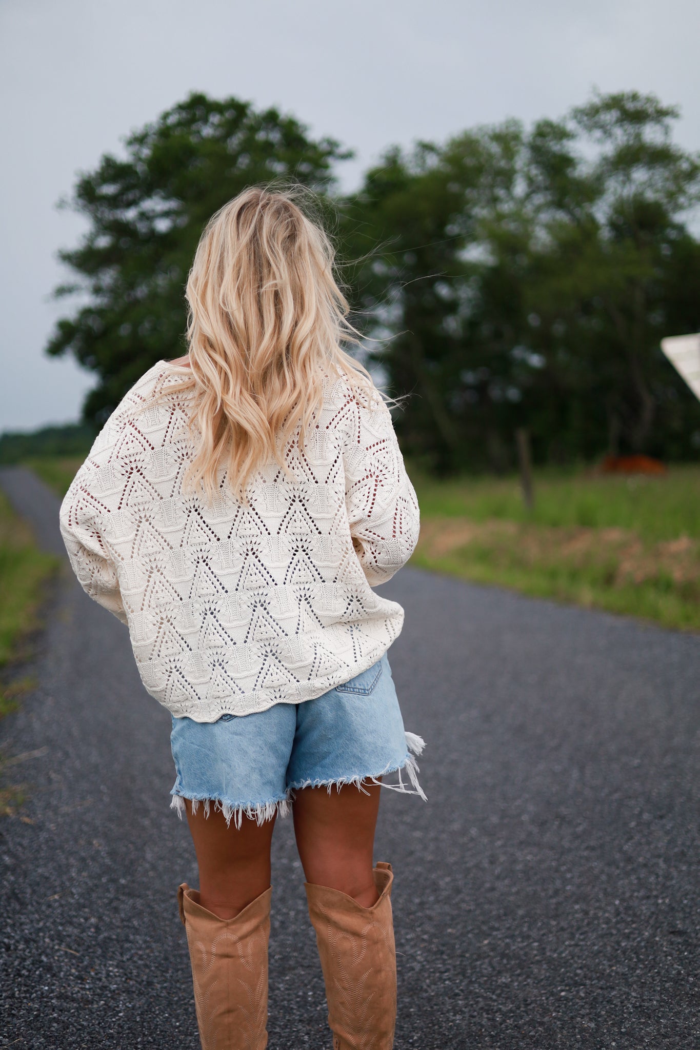 Country Air Sweater - White
