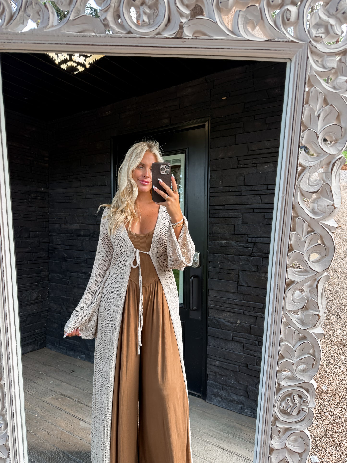 Chestnut Wide Leg Jumpsuit