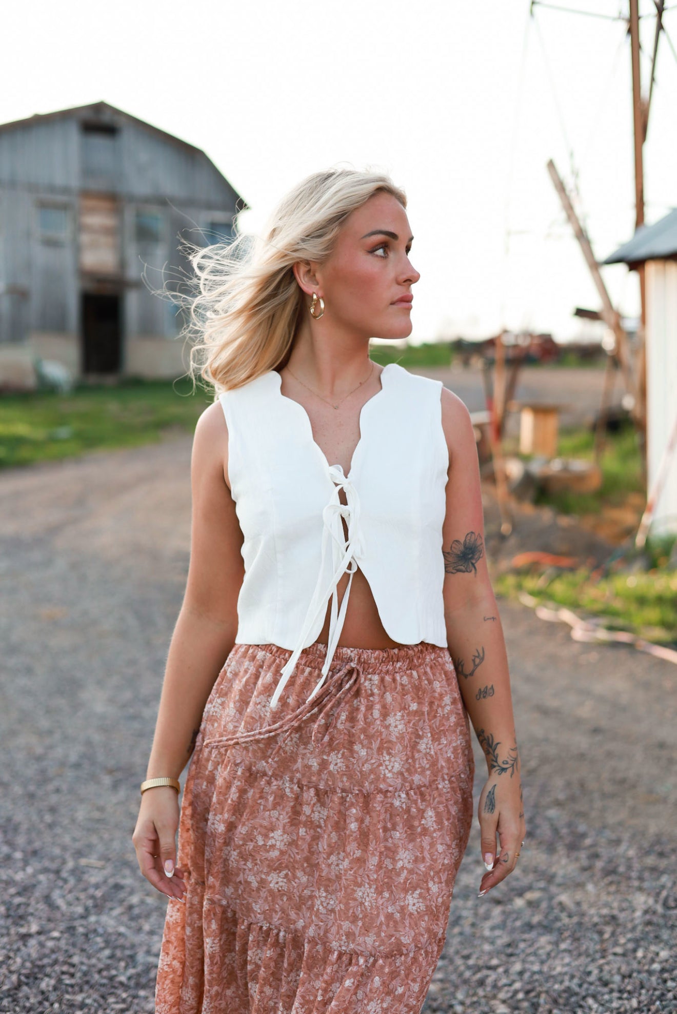 Prairie Moon Tie Top