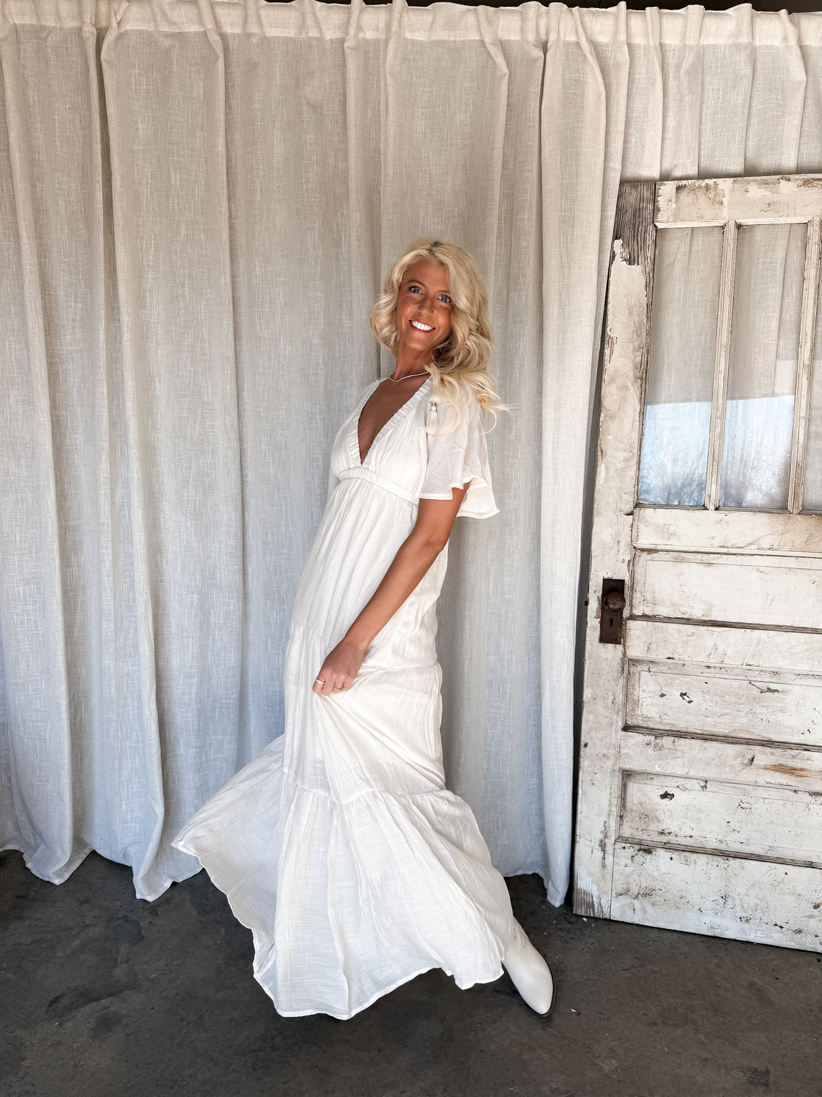 Tessa Maxi Dress - Cream
