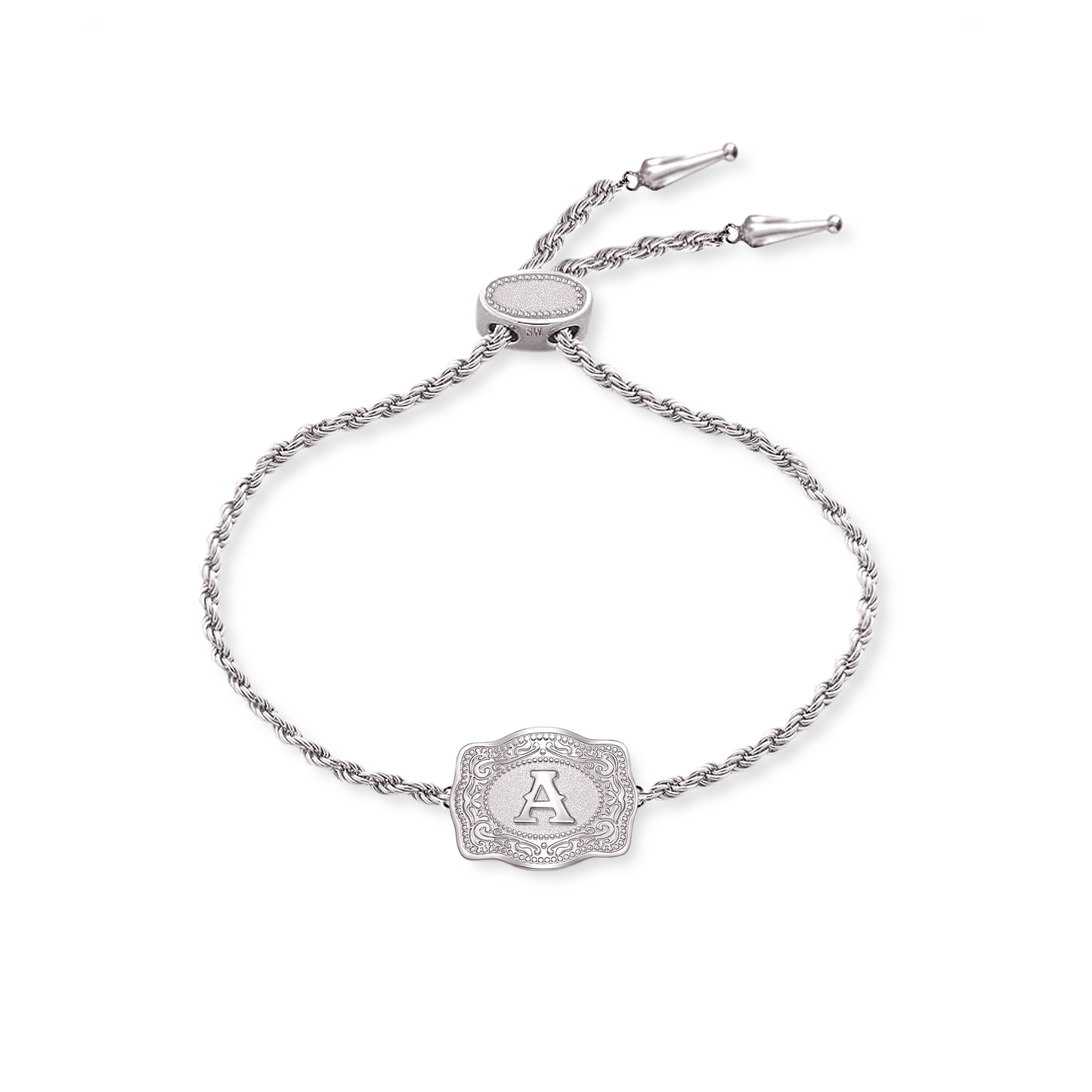 Ultra Mini Belt Buckle Bracelet - Silver