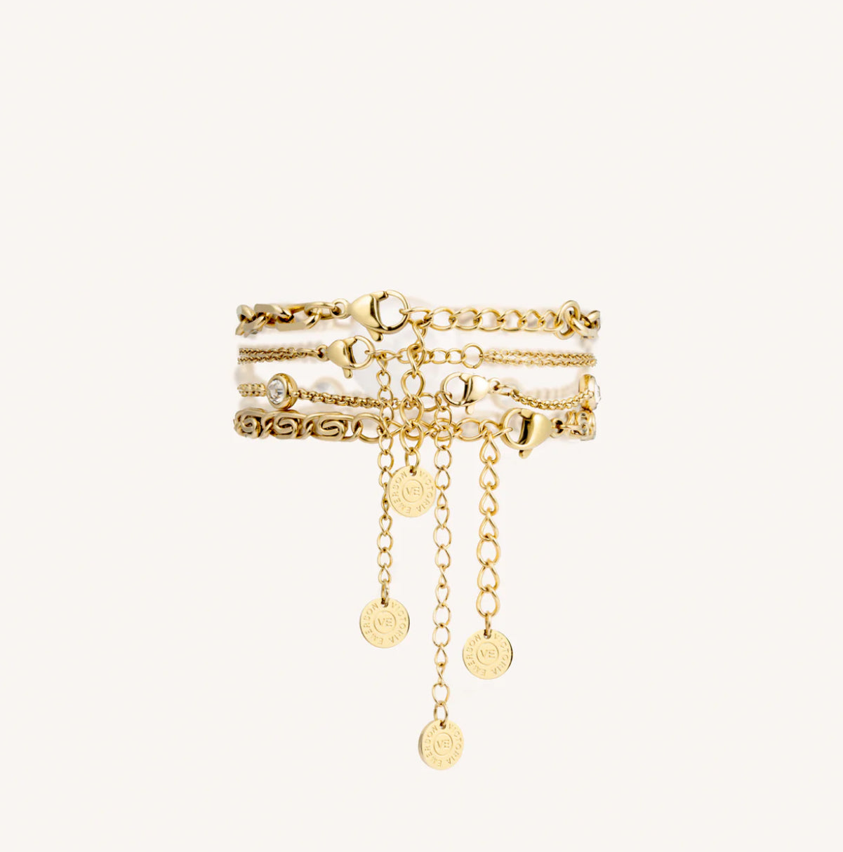 Salt + Gold Stacking Set