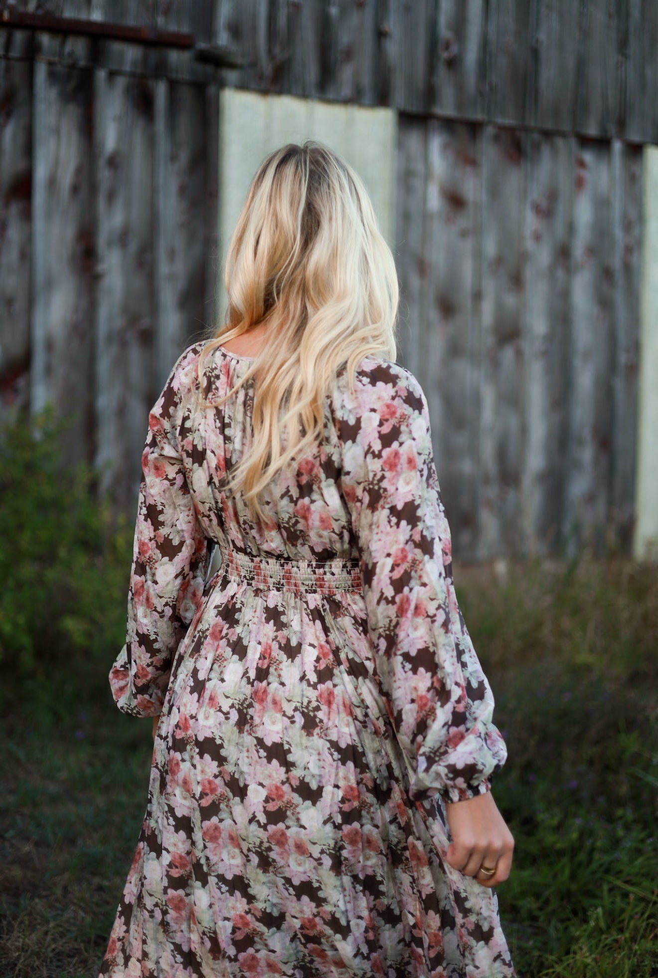 Spiced Orchard Maxi Dress - Brown