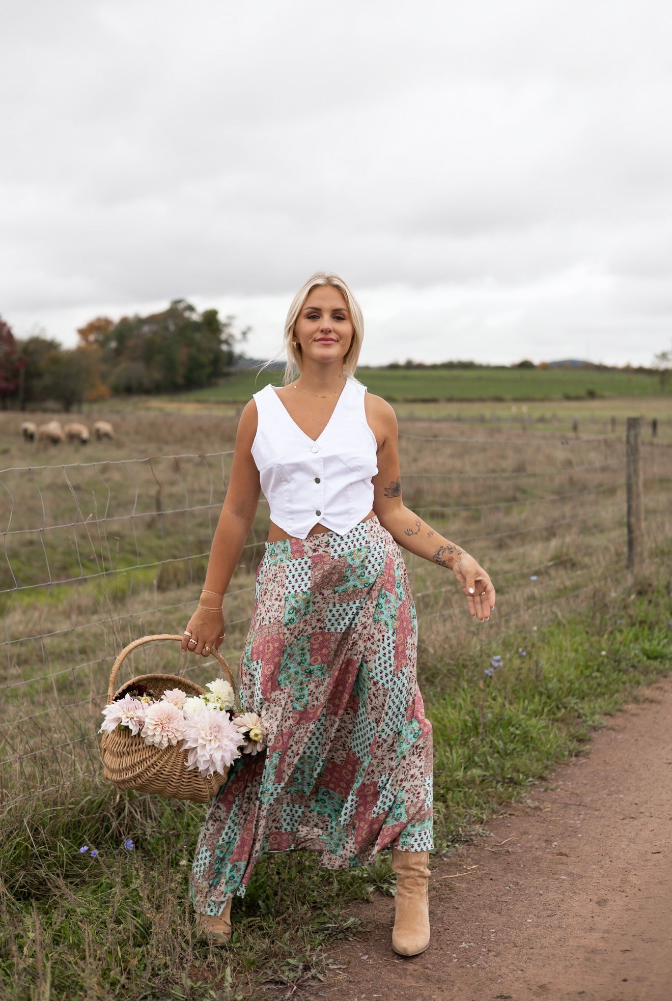 Melanie Patchwork Skirt