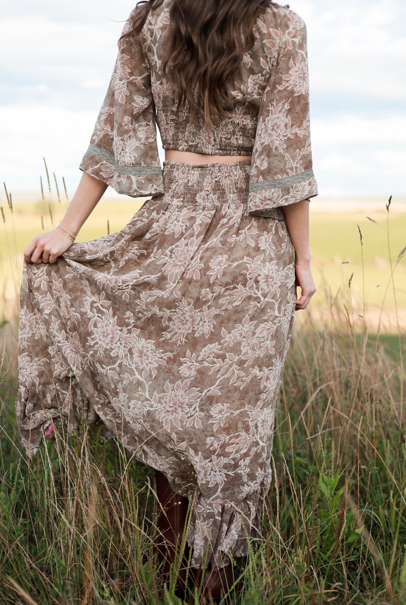 Thistlewood Drop-Waist Maxi Skirt