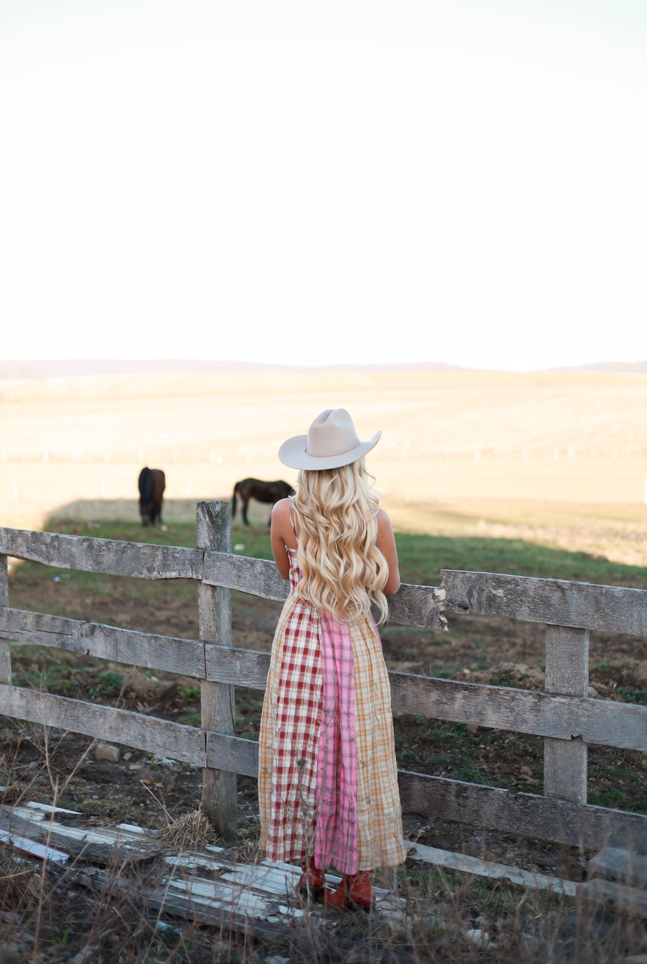 Sagebrush Plaid Maxi Dress - Strawberry Milk