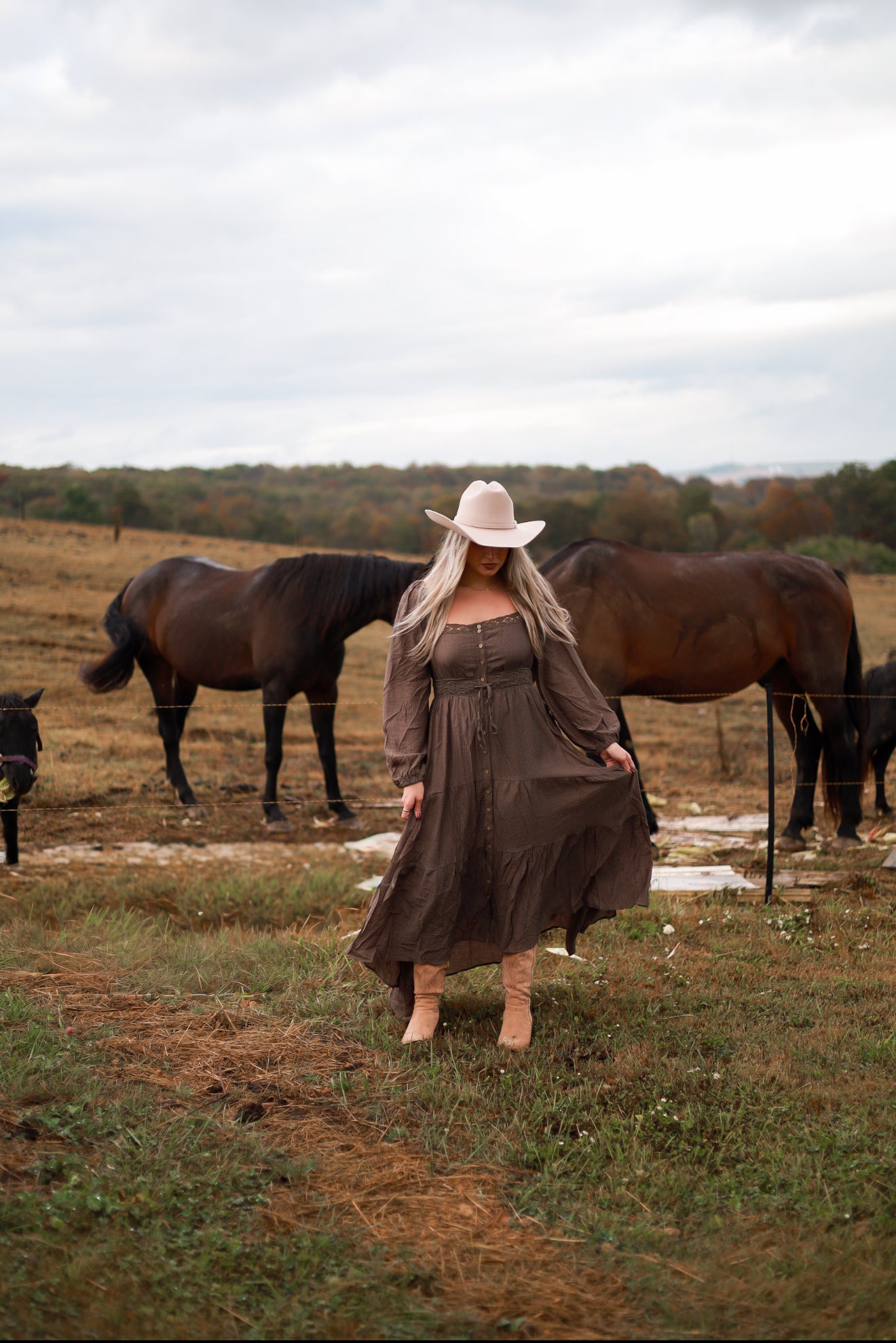 Runaway Acres Lace Maxi Dress