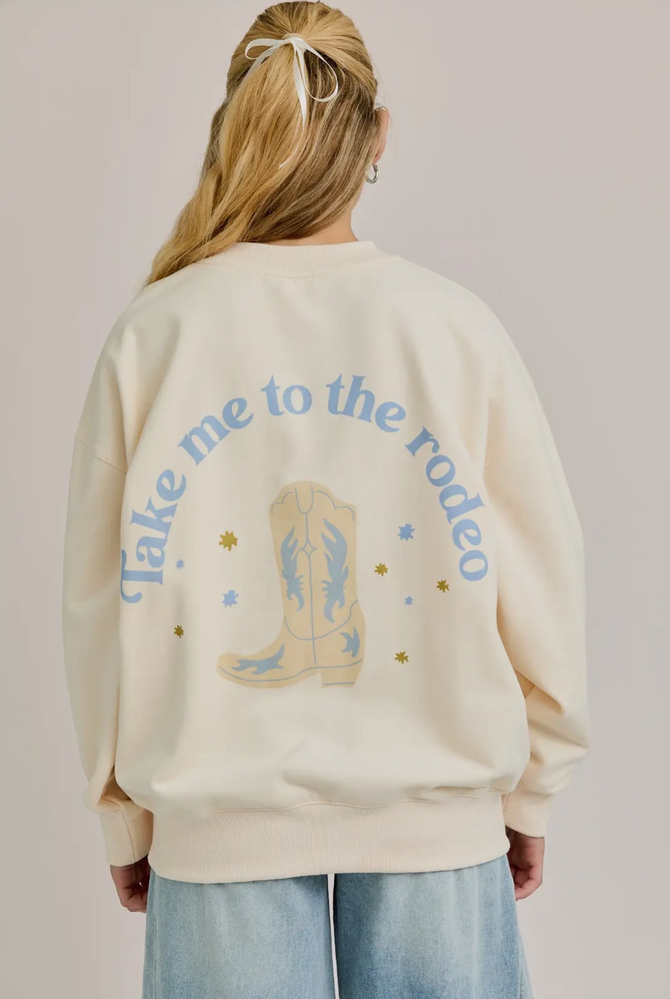Take Me To The Rodeo Oversized Sweatshirt