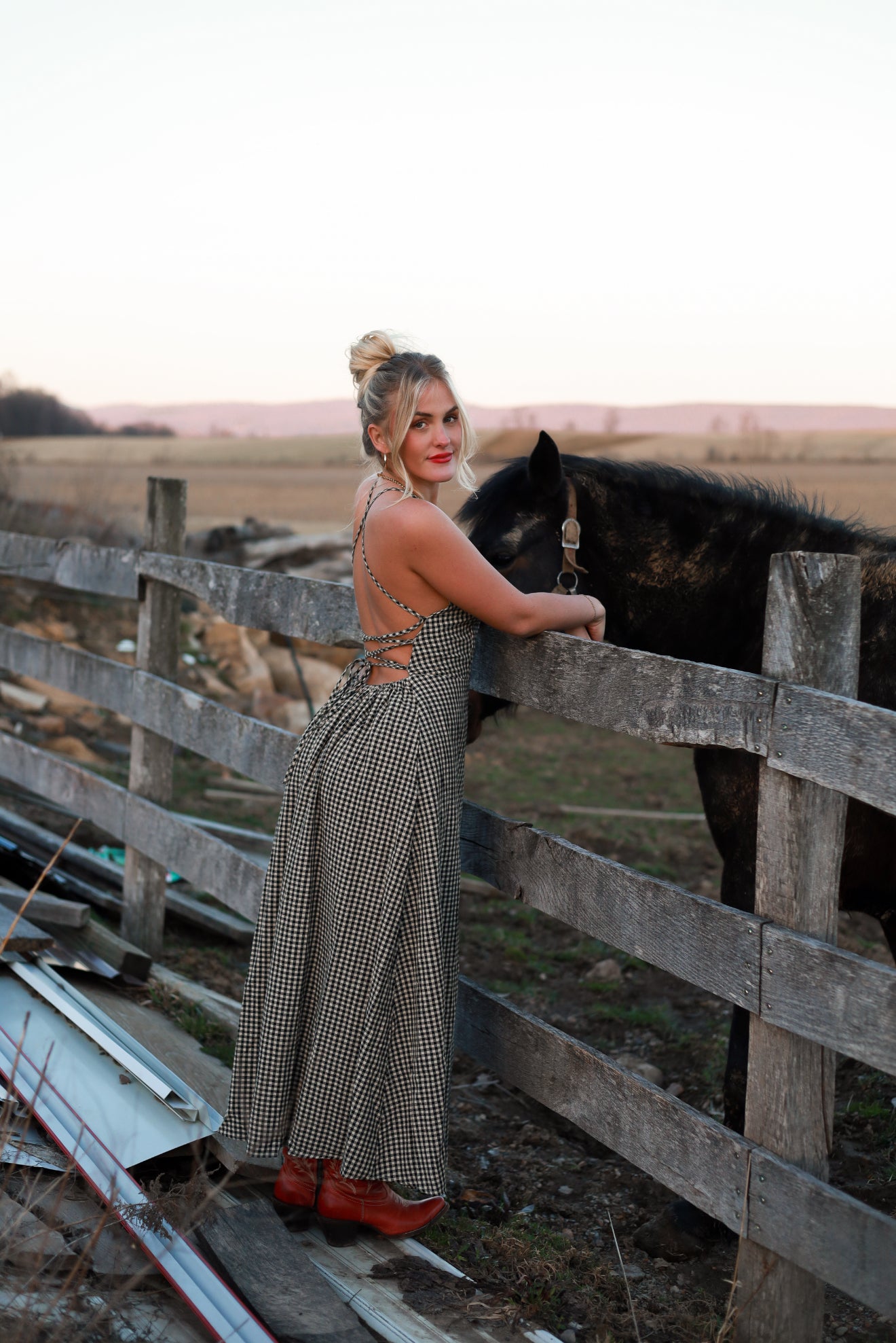 Homestead Gingham Dress
