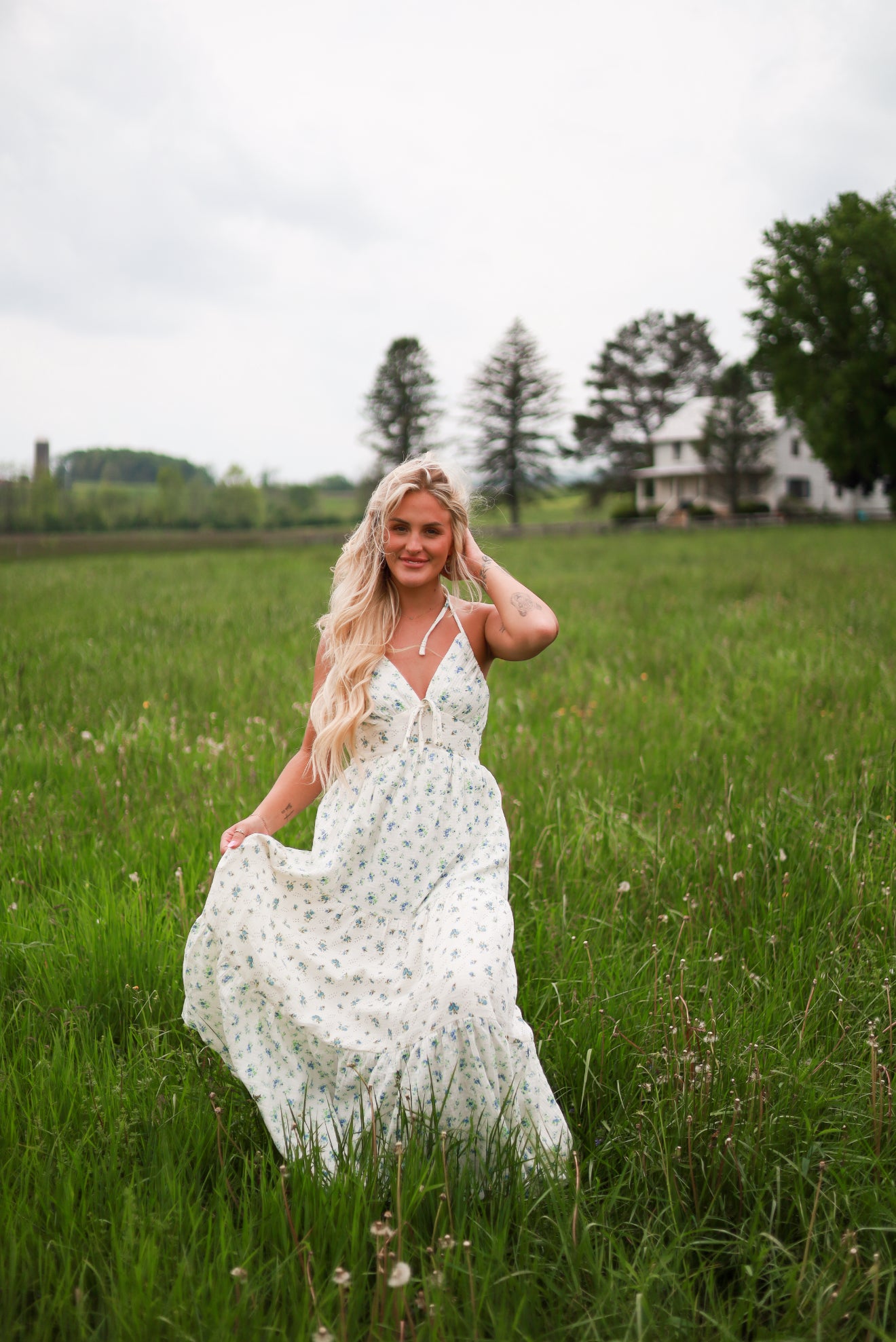 Farmstead Floral Maxi Dress