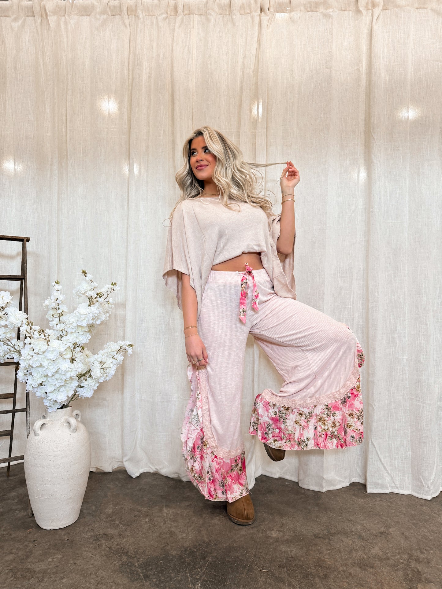 Blush Tulip Bohemian Pants