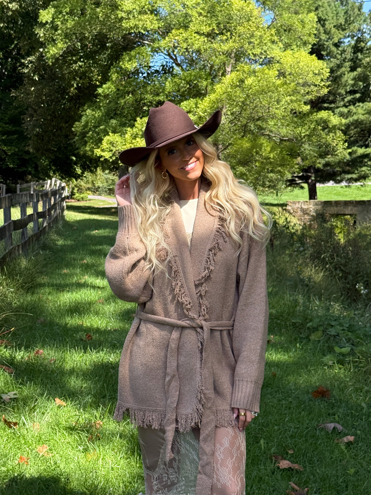 Honey Belted Cardigan