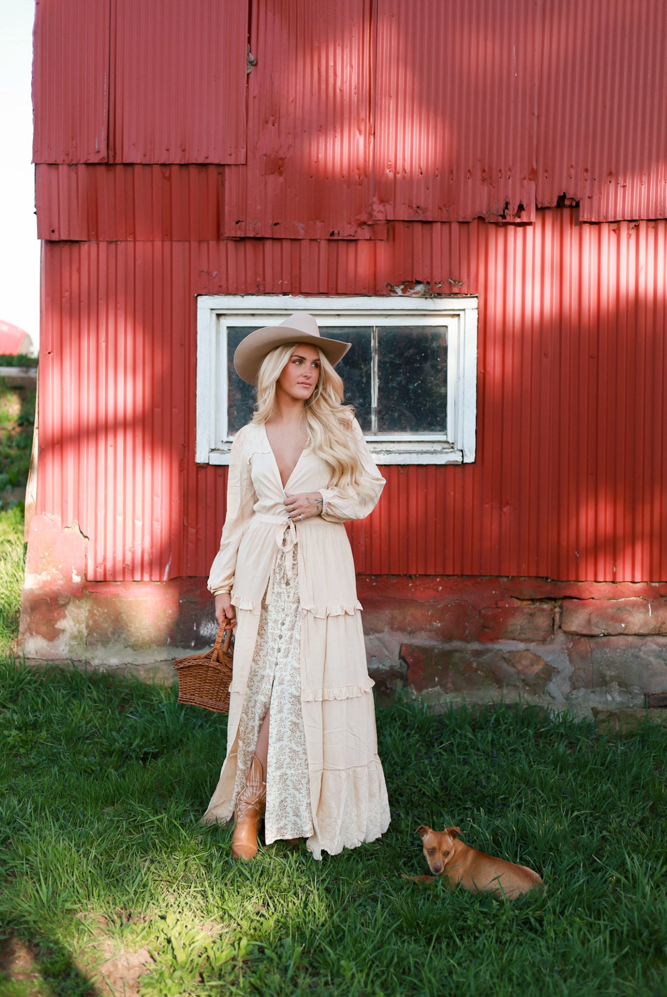 Country Blossom Skirt - Sand
