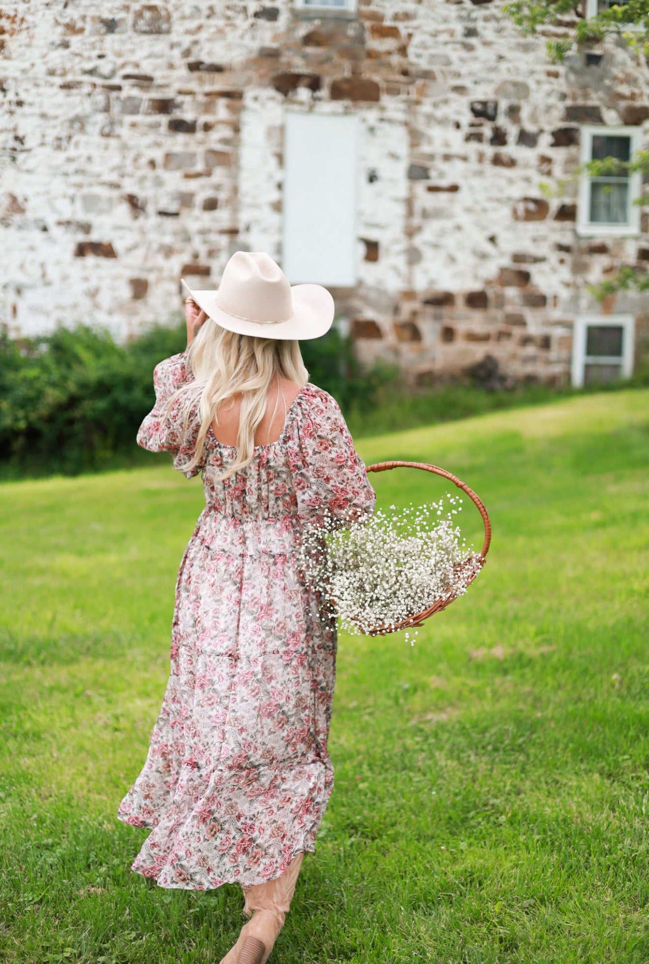 Rustic Bloom Maxi Dress