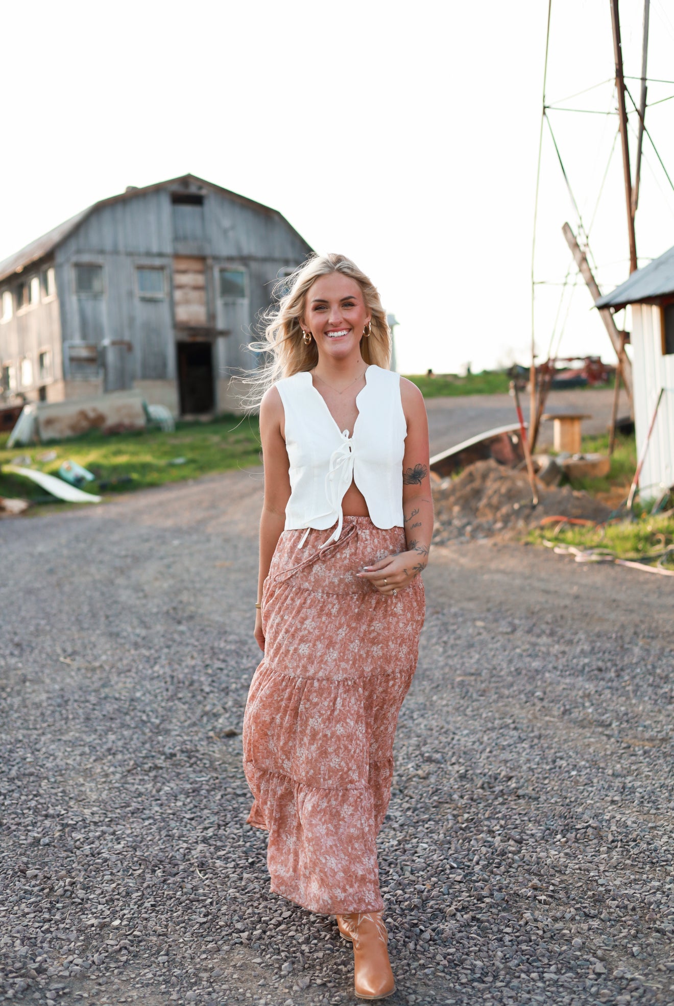 Prairie Moon Tie Top
