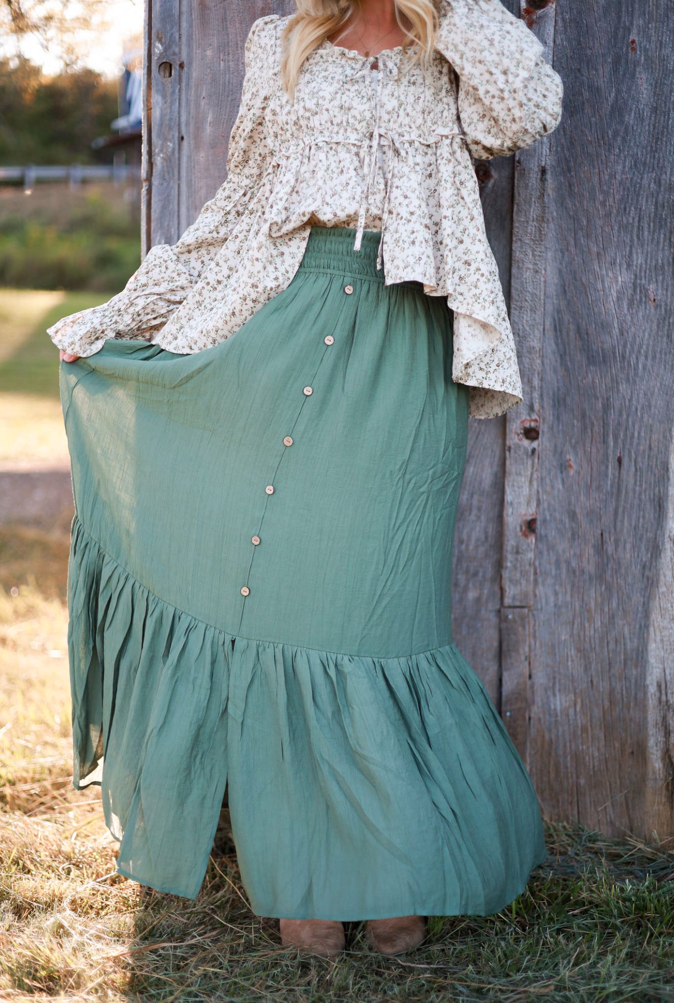 Evergreen Maxi Skirt