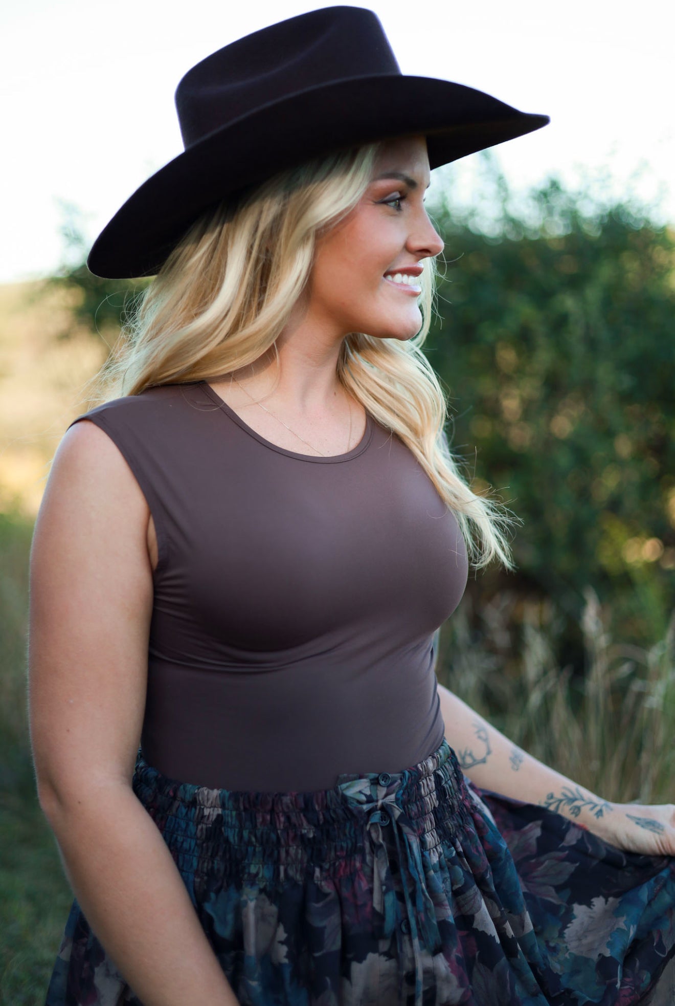 Desert Muse Bodysuit- Brown