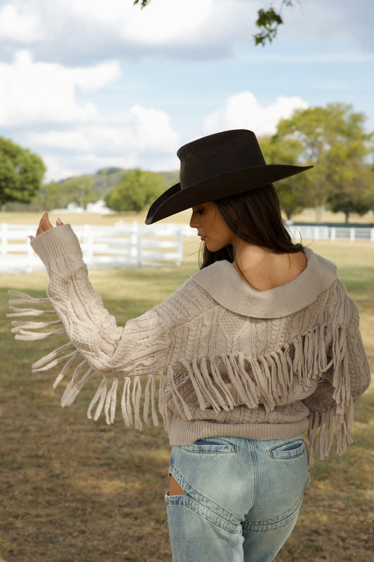 Dusk Fringe Sweater