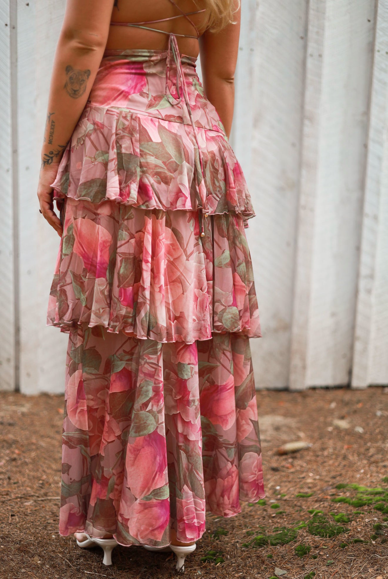 Country Garden Floral Maxi Dress