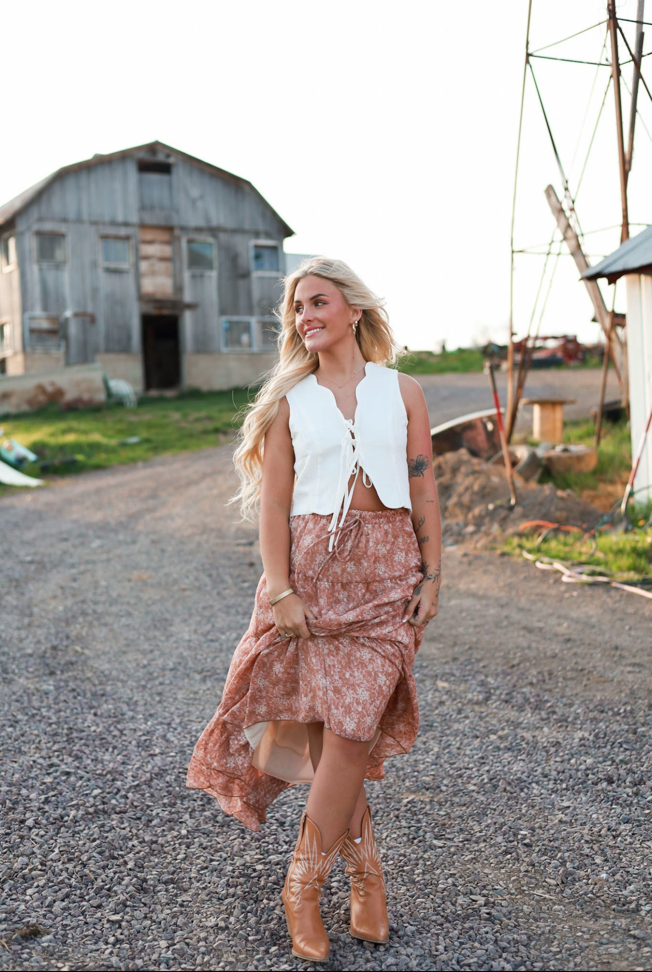 Prairie Moon Tie Top