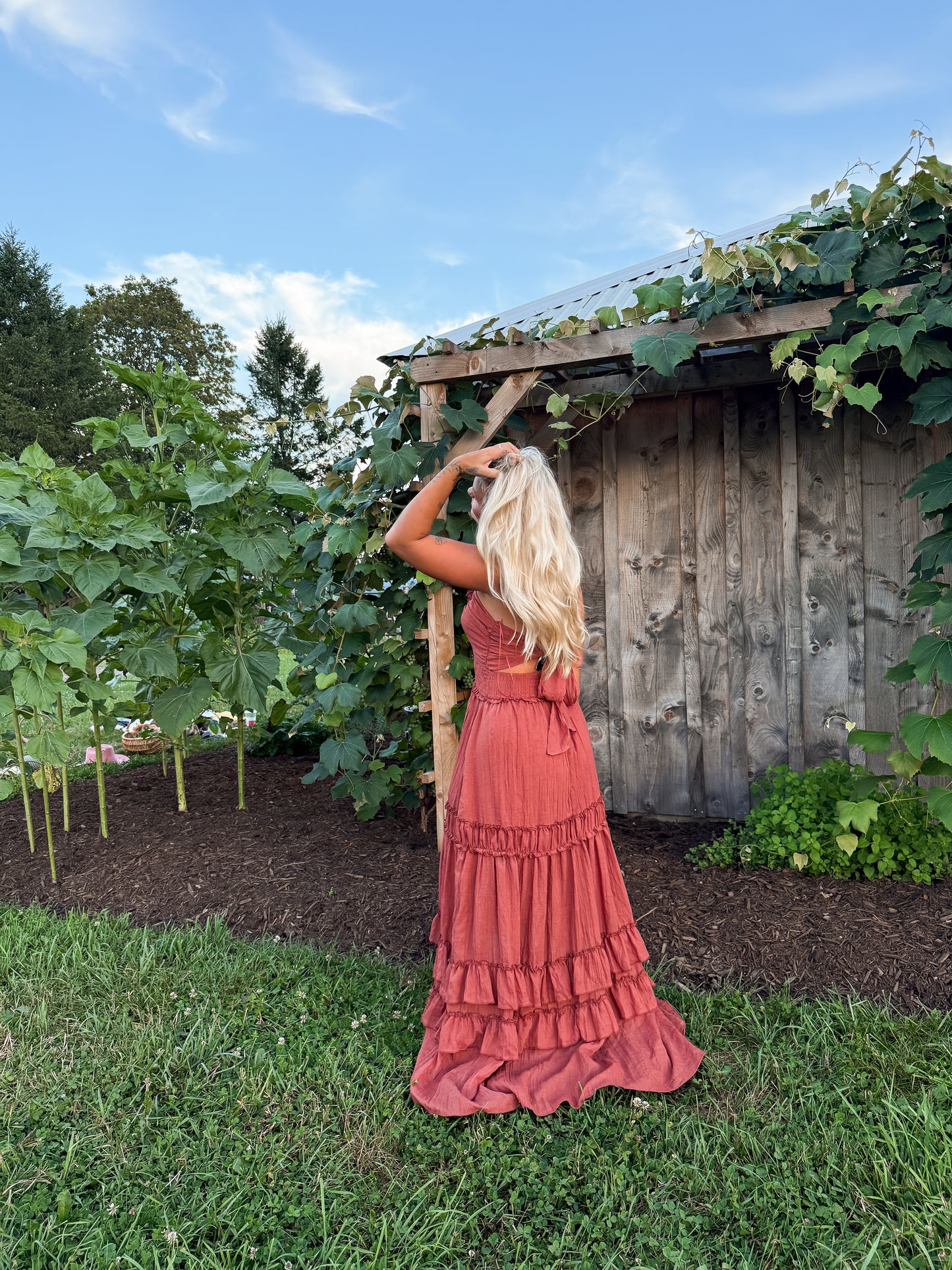 Western Shore Maxi Dress - Cider