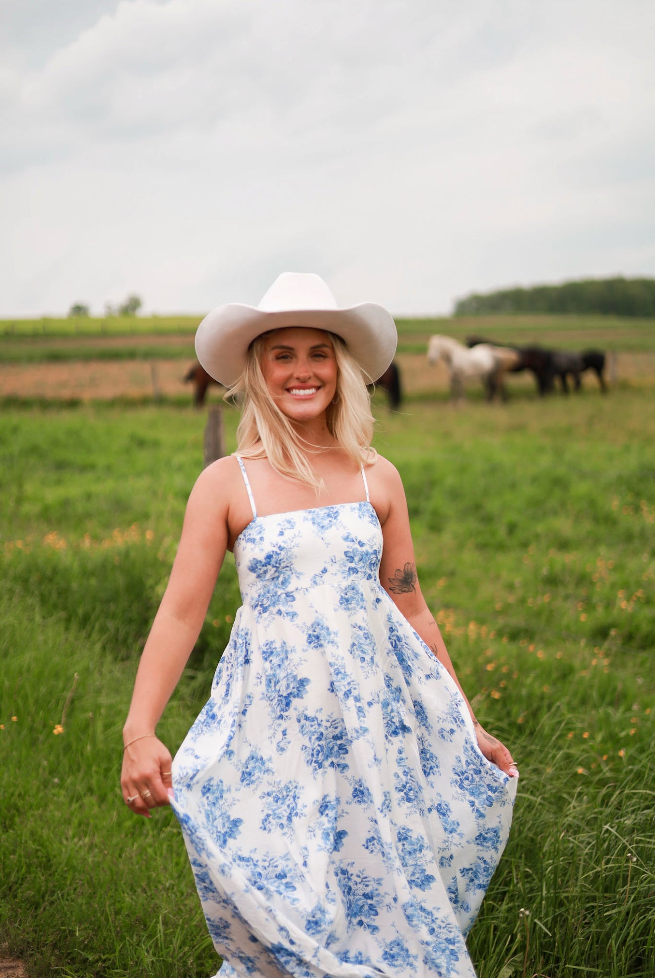 Heirloom Bleu Maxi Dress