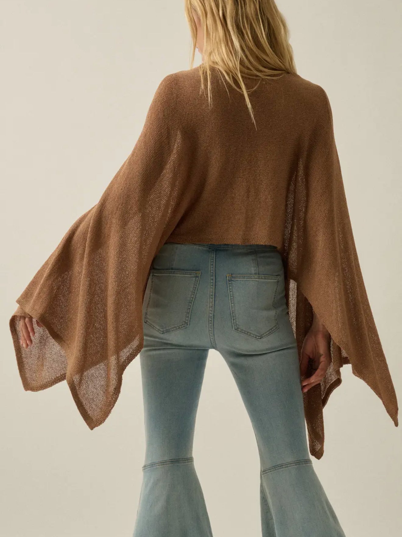 Timeless Terrace Poncho Sweater - Taupe