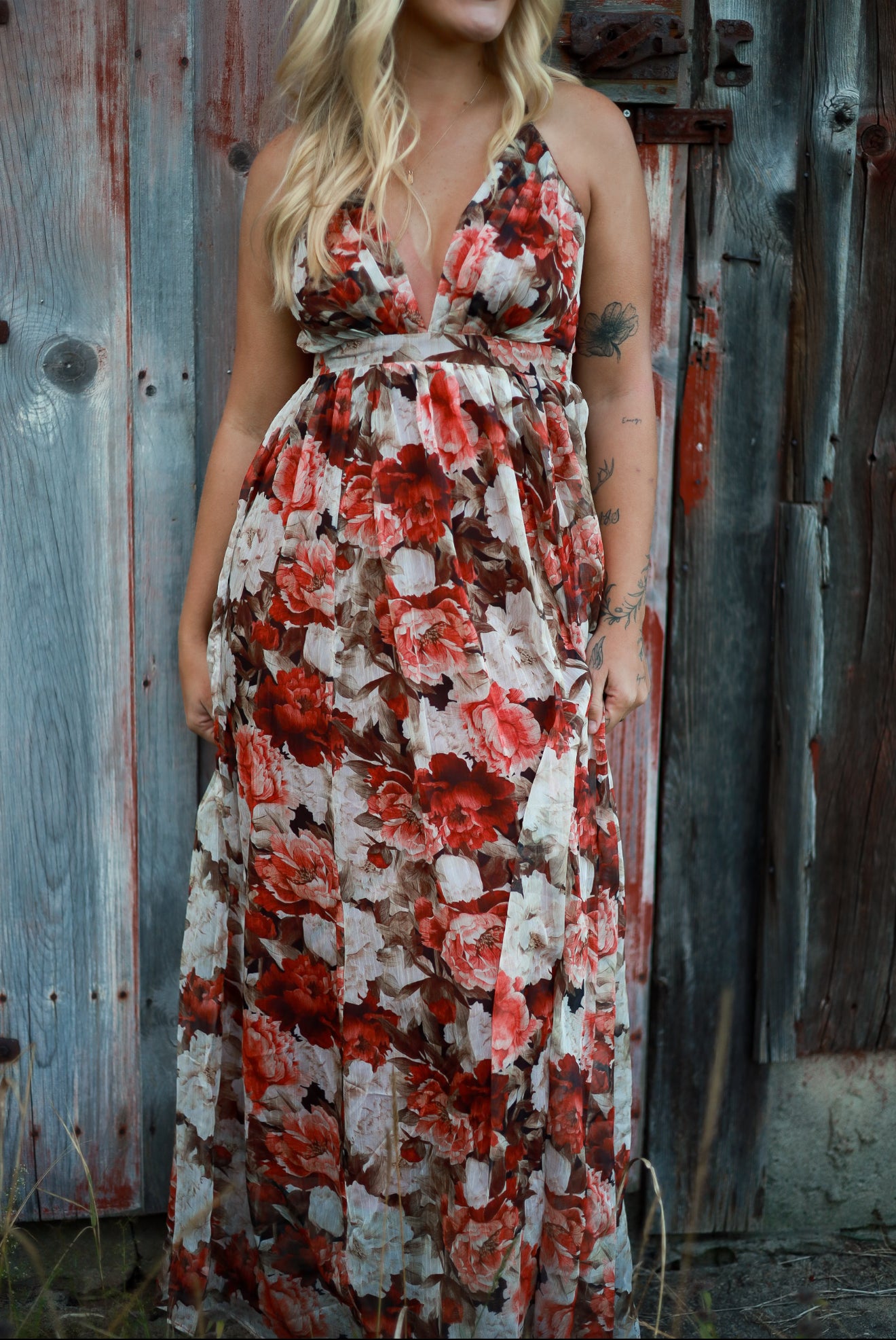 Wild Rose Maxi Dress
