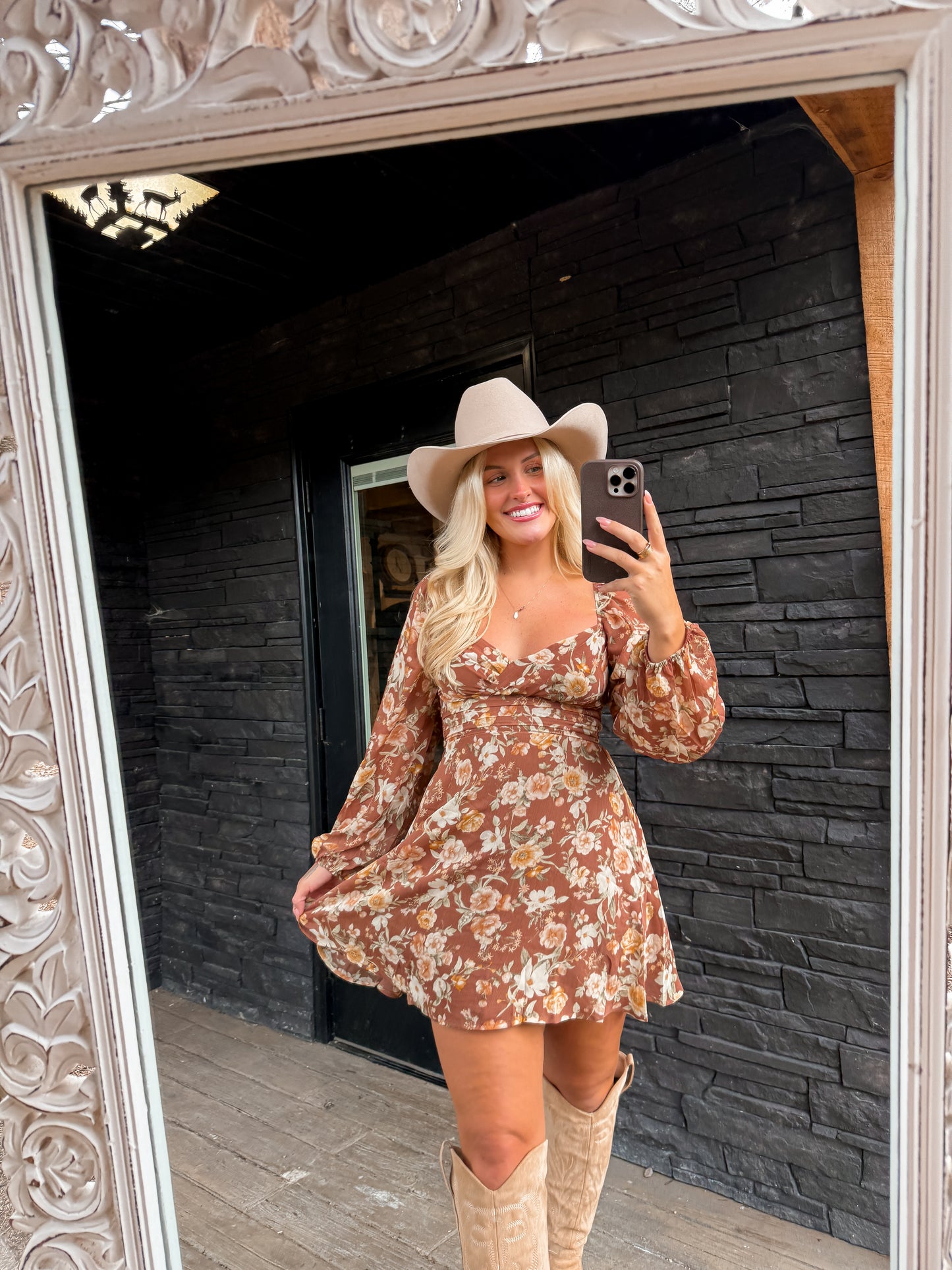 Cinnamon Rose Mini Dress