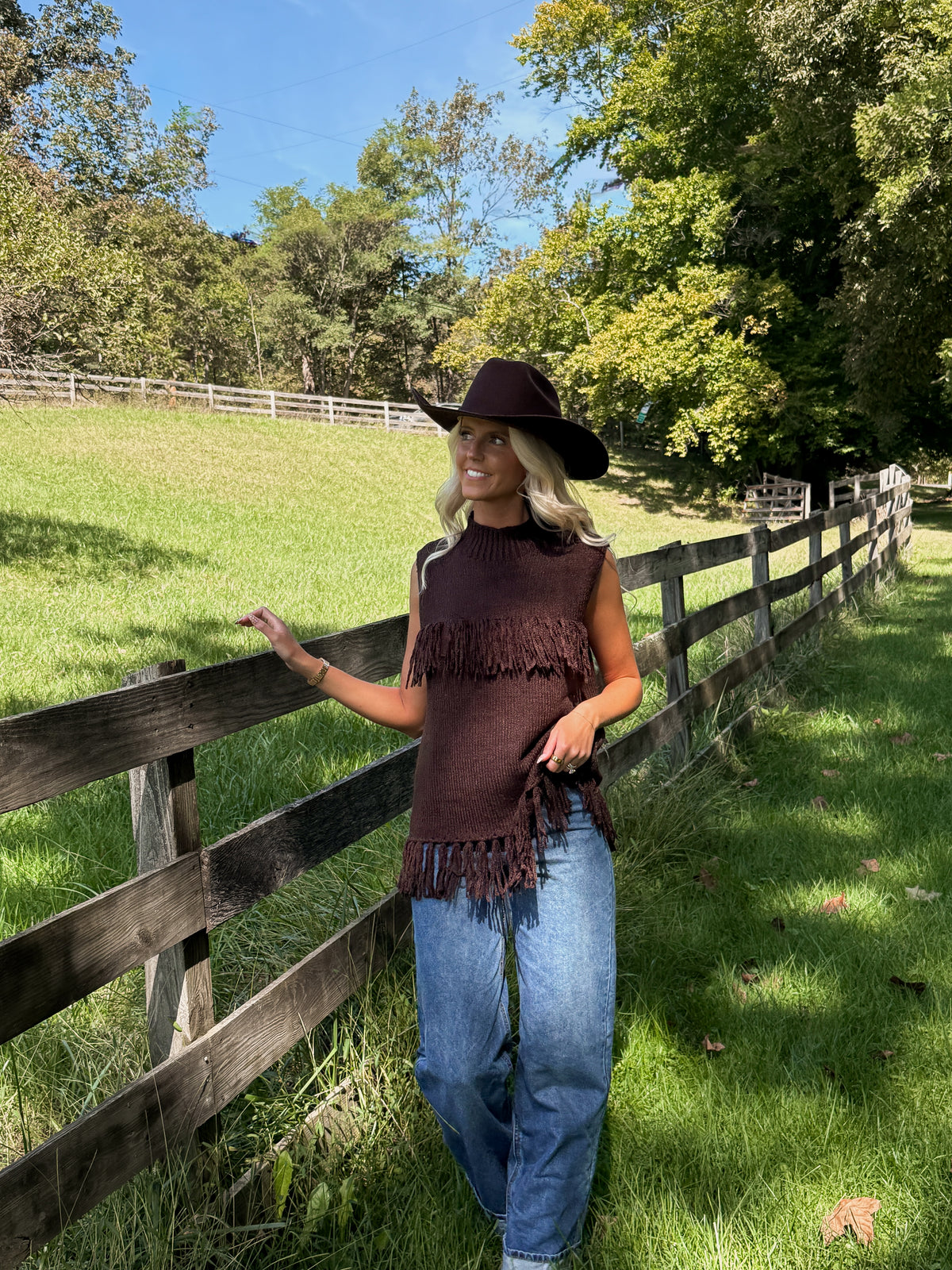 Oak Fringe Sweater
