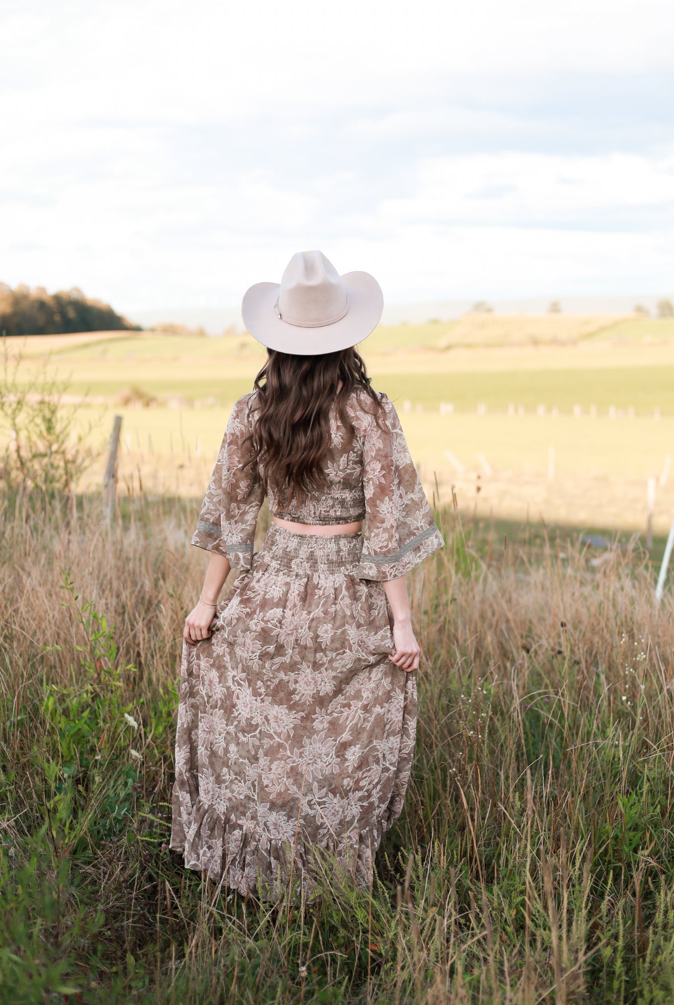 Thistlewood Drop-Waist Maxi Skirt