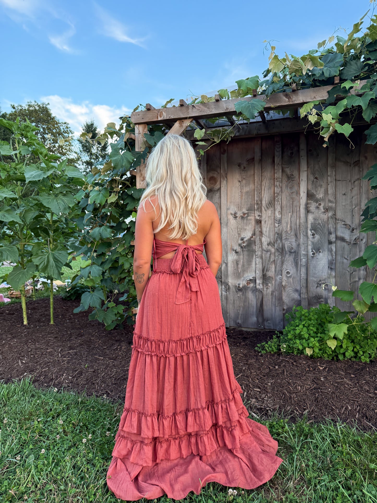 Western Shore Maxi Dress - Cider