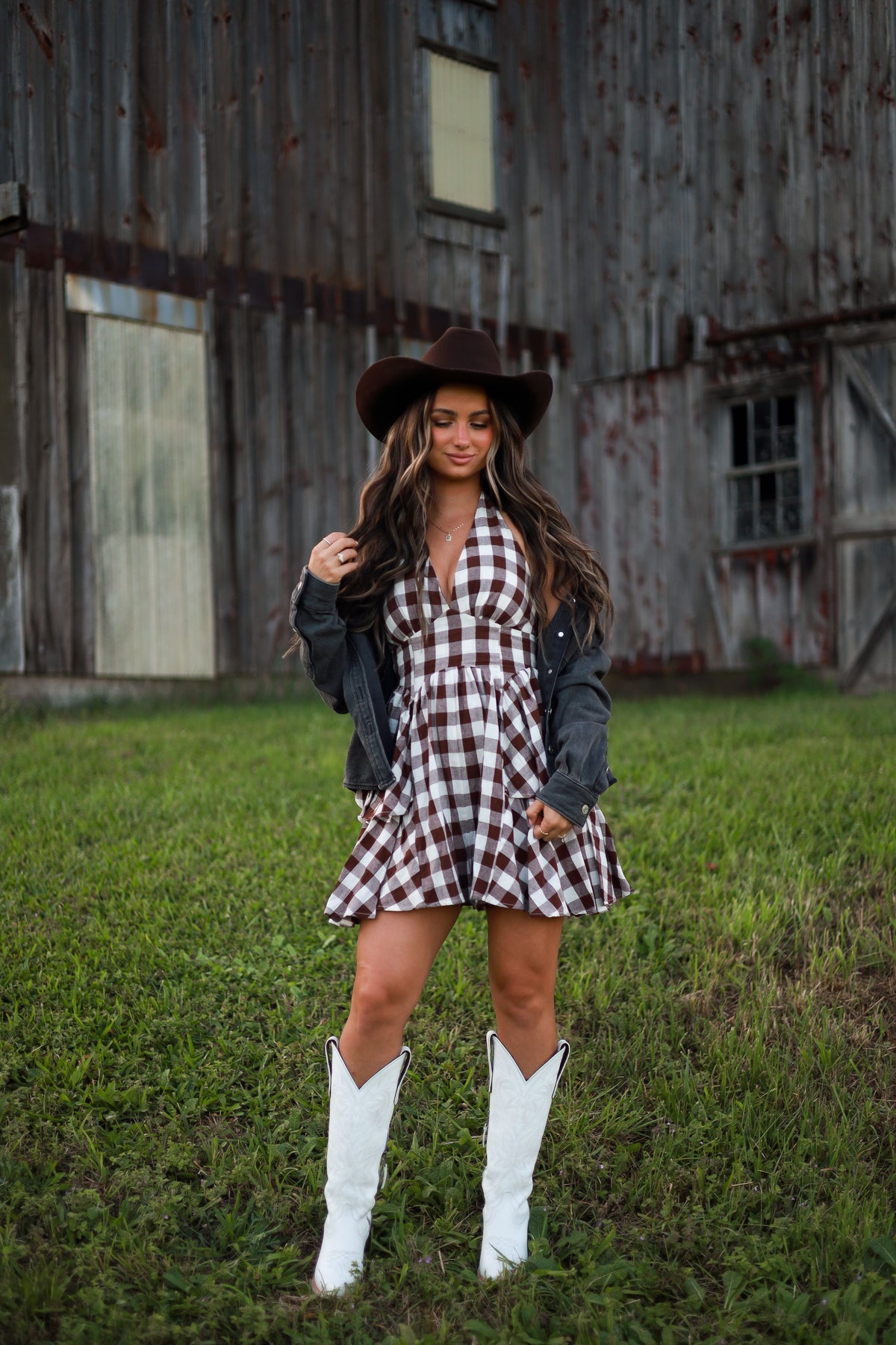 Hazelwood Romper - Brown