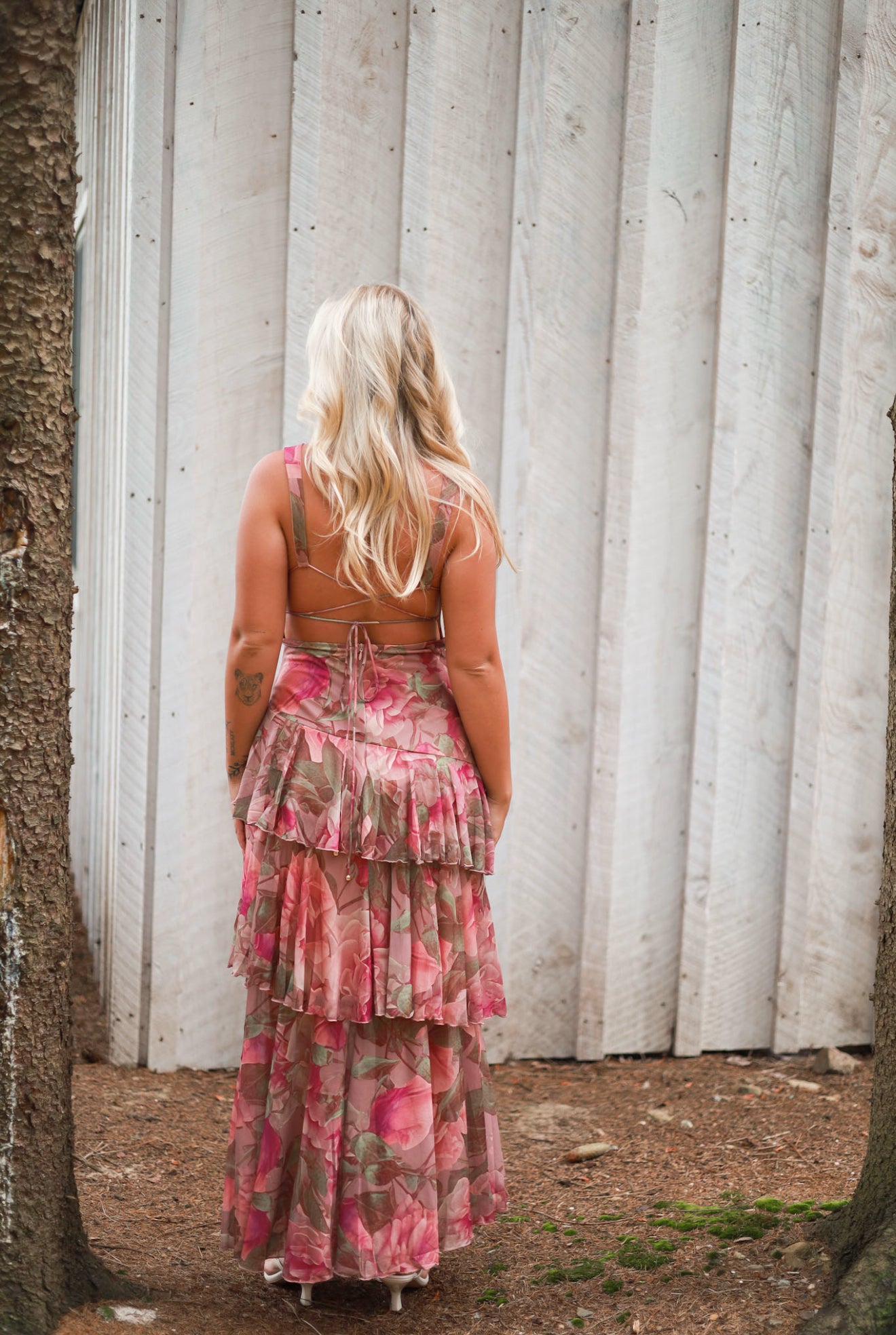 Country Garden Floral Maxi Dress