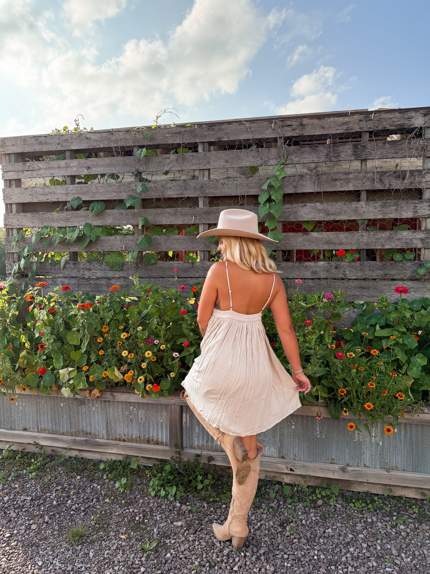 Willow Mini Dress - Sand