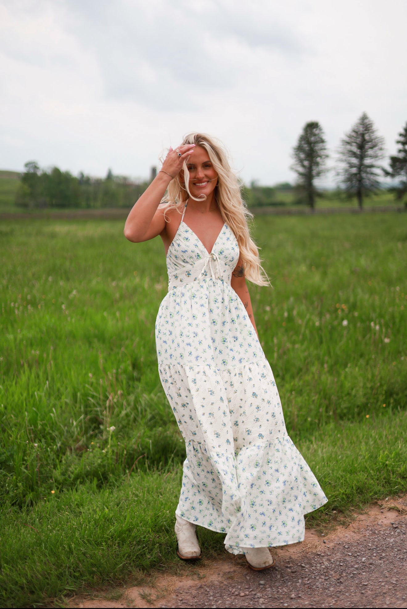 Farmstead Floral Maxi Dress