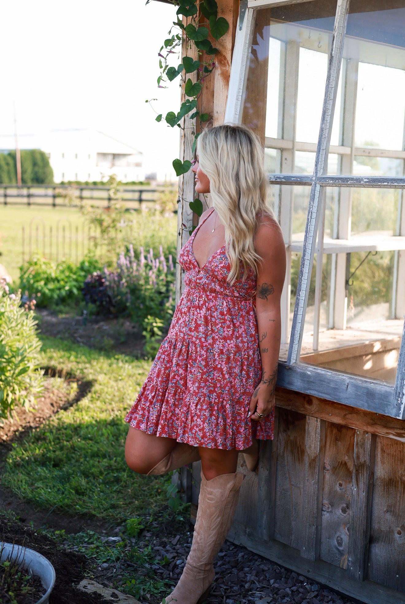 Petal Path Mini Dress