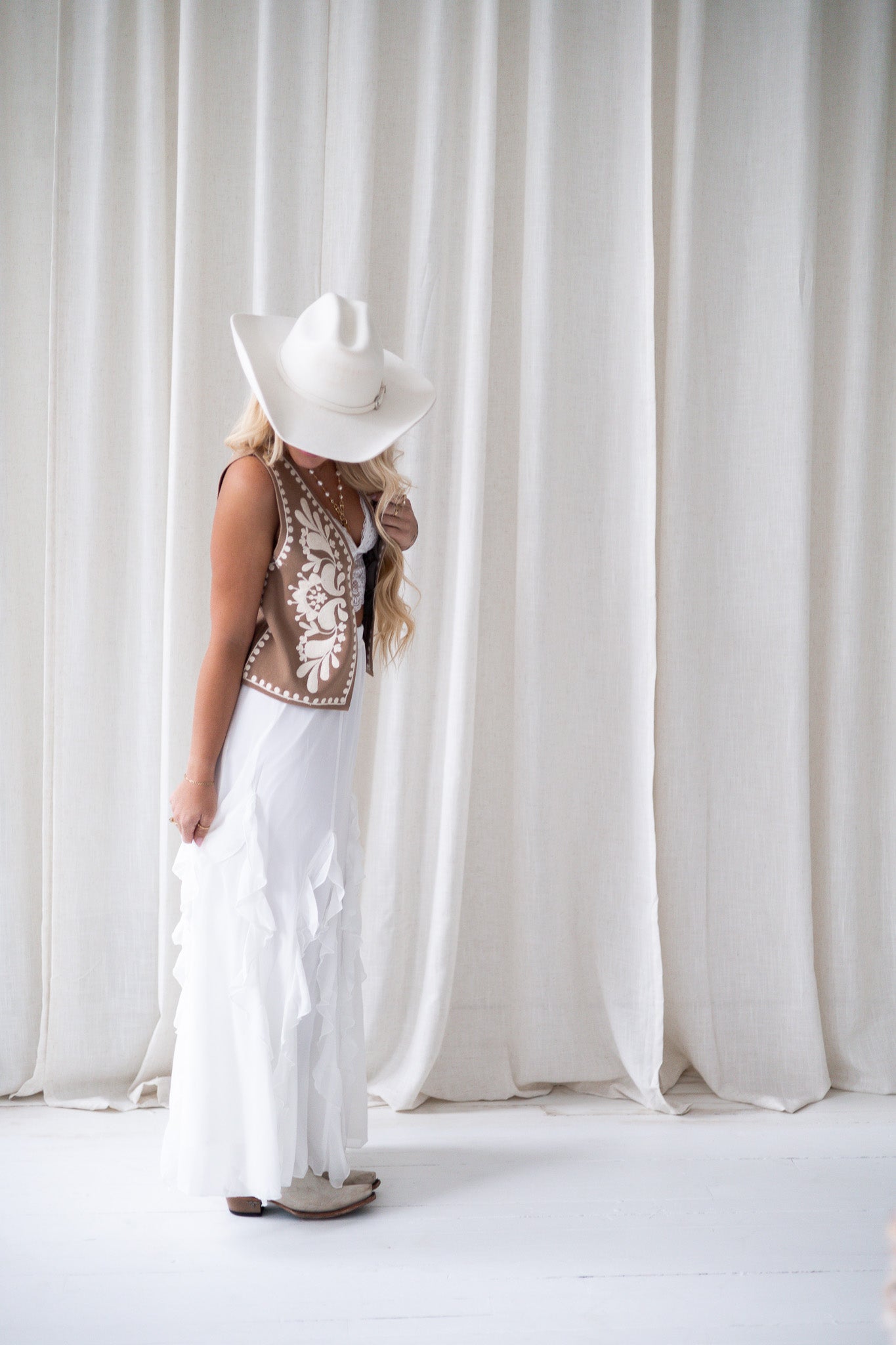 Boheme Breeze Skirt - White