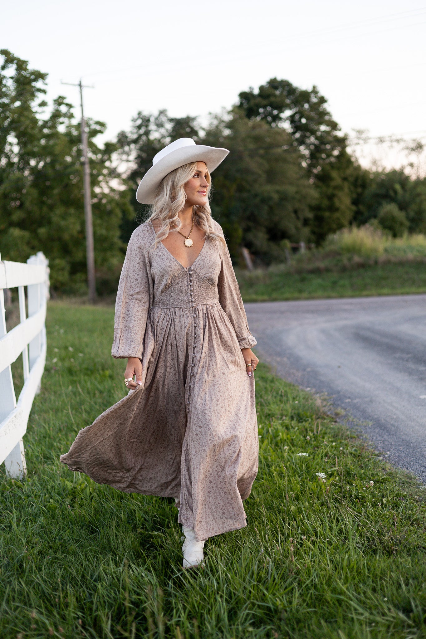 Pinewood Path Midi Dress