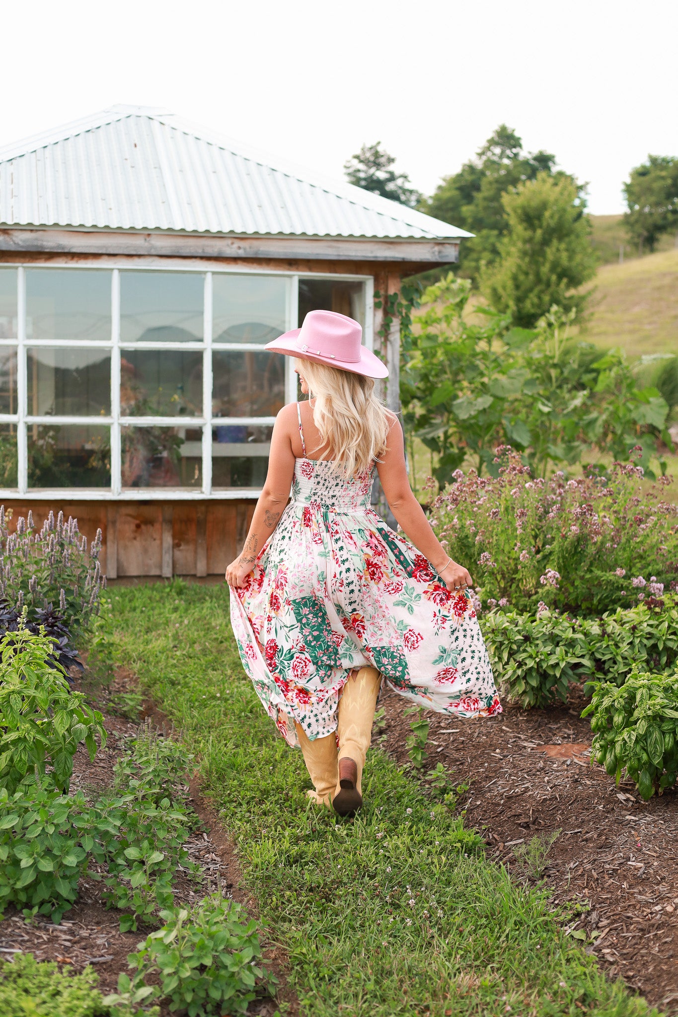 Dahlia Drop Waist Midi Dress