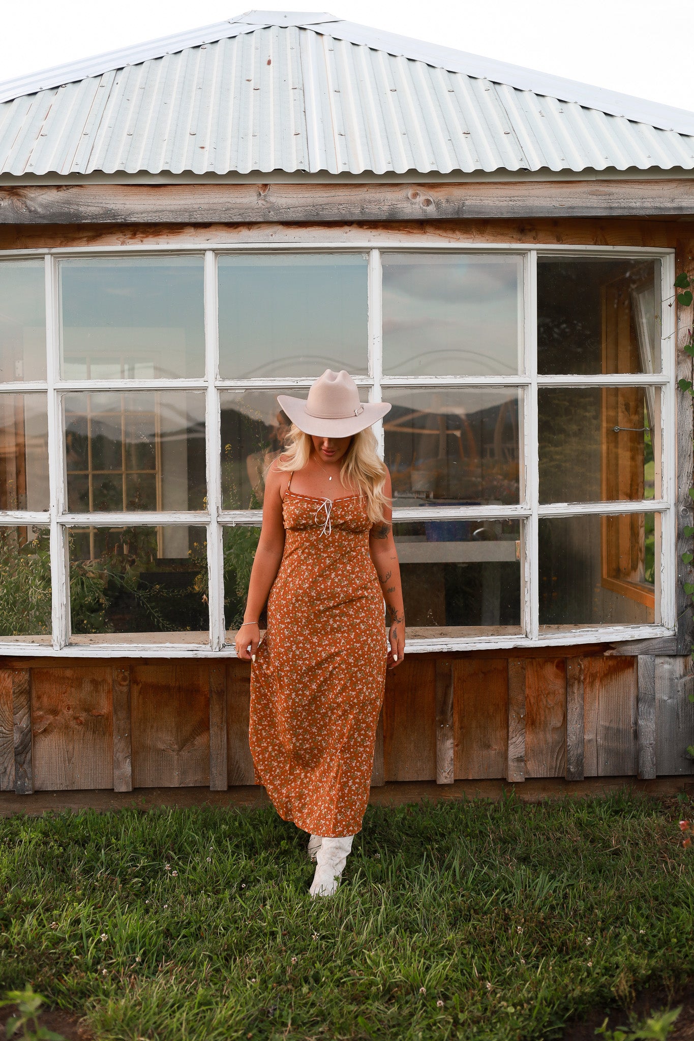 Barnflower Maxi Dress - Ginger