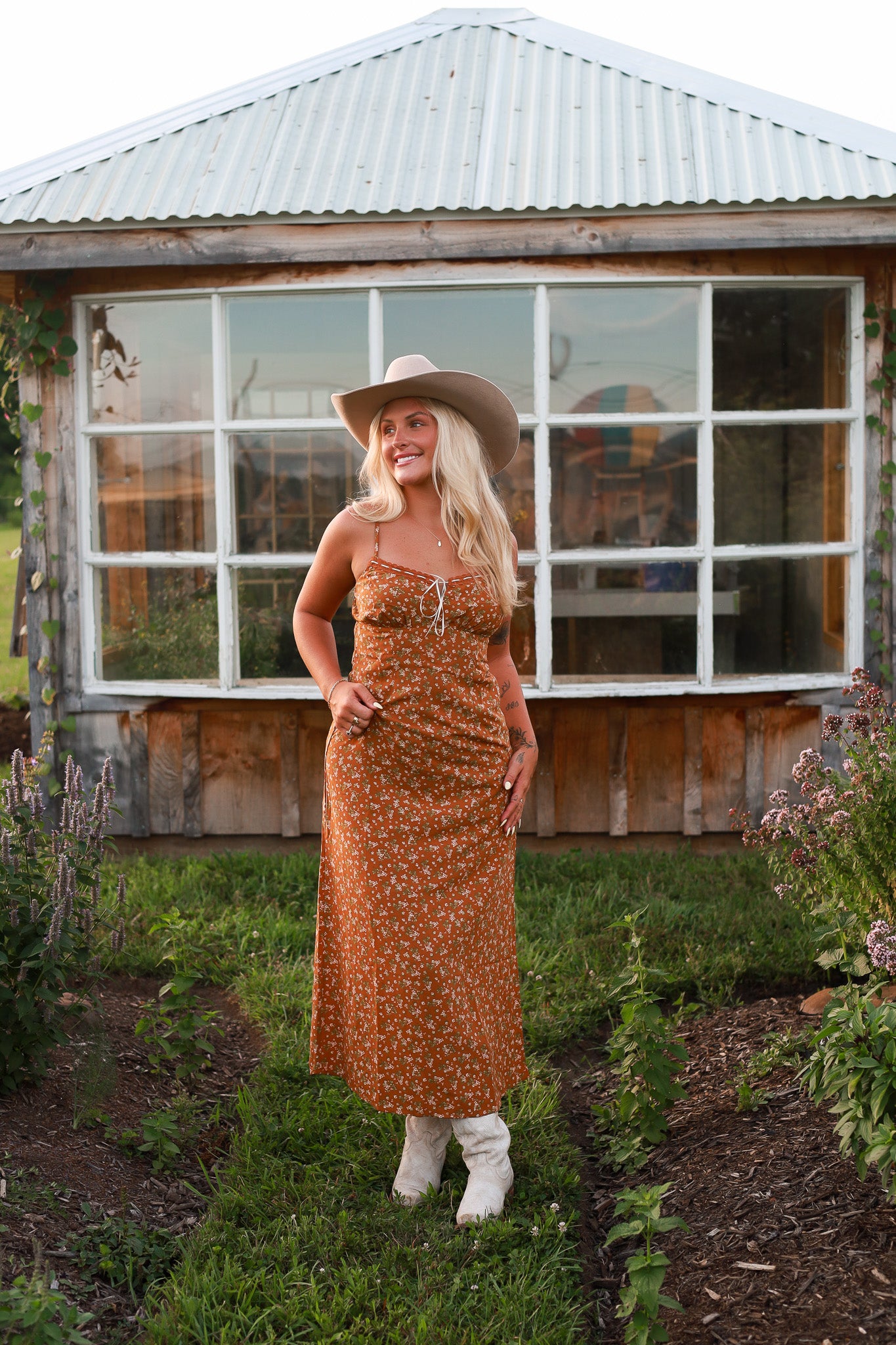 Barnflower Maxi Dress - Ginger