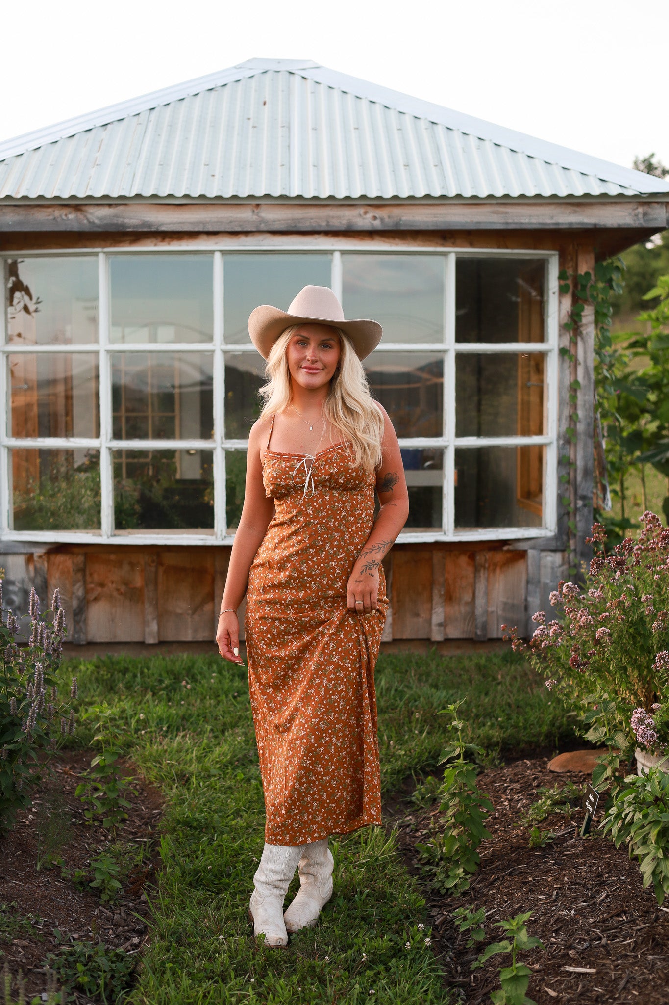 Barnflower Maxi Dress - Ginger