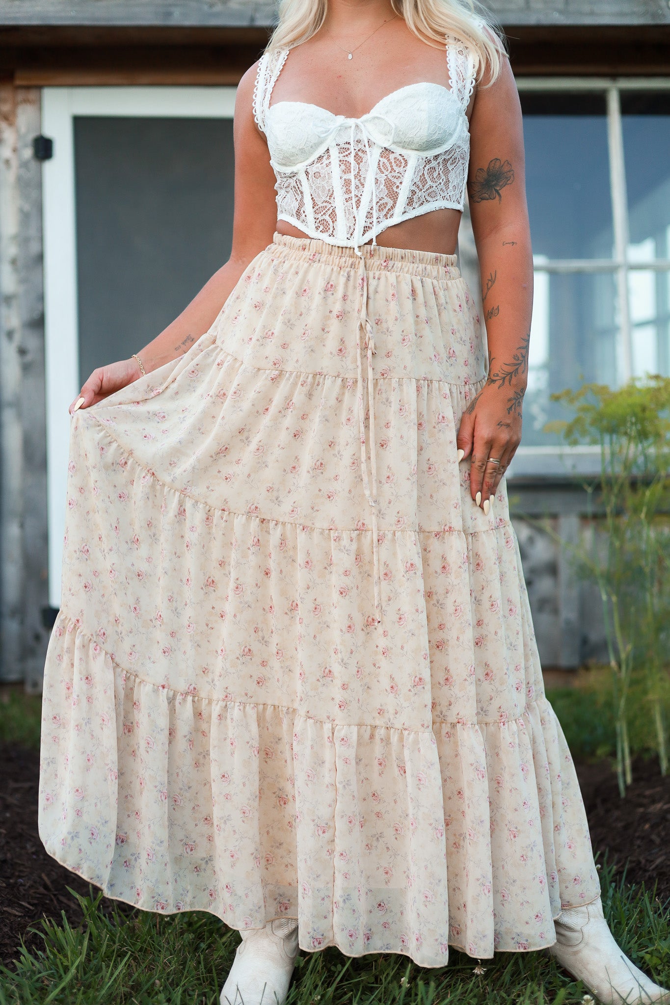 Wanderlust Maxi Skirt - Rose